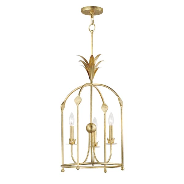 Maxim Lighting Paloma 3-Light Foyer Pendant, Gold Leaf 2884GL - main